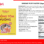 Giá tốt Tôm phồng 400gr Loại sản phẩm Bao bì hộp thực phẩm Vị mặn Hàng hiệu: Mikiri Tinh bột sắn, tôm (15%) 24 tháng